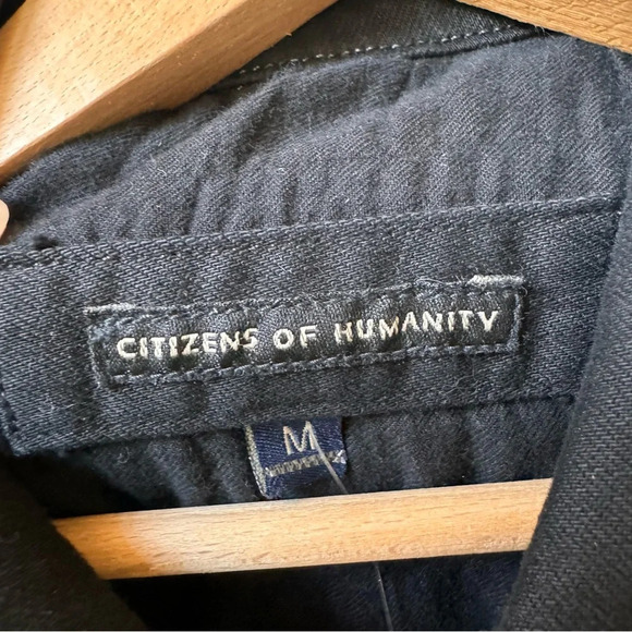 NWOT Citizens of humanity x Jerome Dahan distressed Sleeveless Jean Jacket Black - Picture 15 of 15